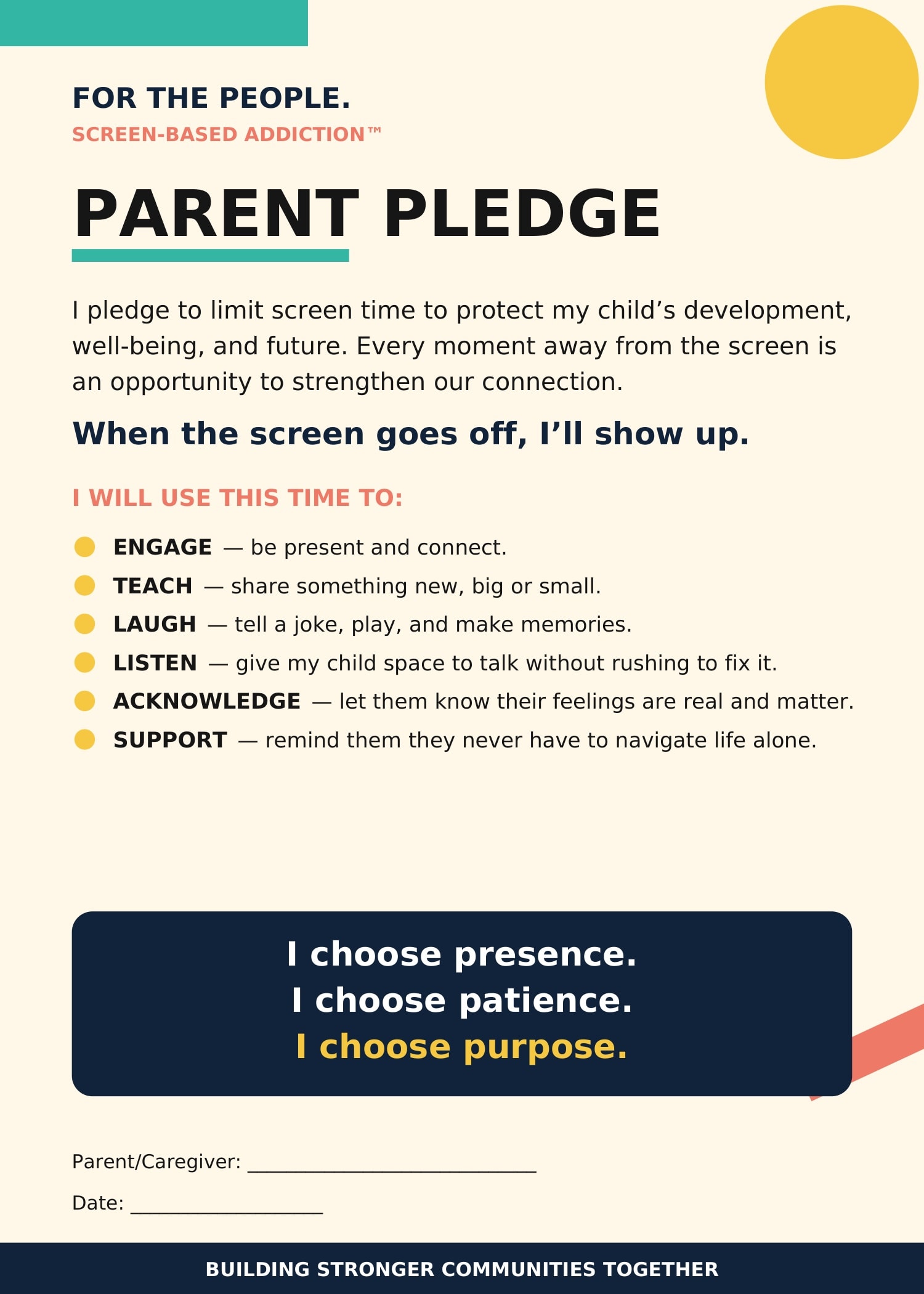 Preview of Parent Pledge